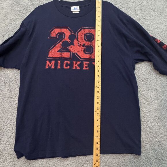 Vintage Disney Shirt Adult XL Y2K Mickey 28 Disneyland Resort Cotton Long Sleeve - Picture 12 of 15